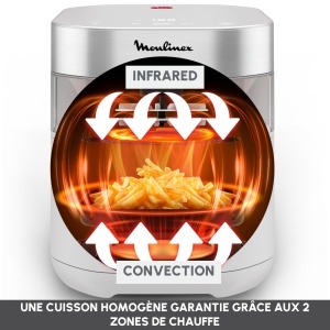Friteuza cu aer cald Moulinex Easy Fry Infrared, 7 l, 240C, digitala - Img 5