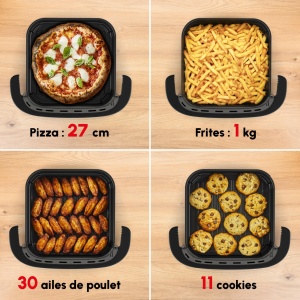 Friteuza cu aer cald Moulinex Easy Fry XL AL4018, Capacitate XL, Tehnologie Extra-Crisp - Img 5