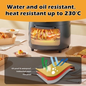 Friteuza cu aer cald Ninja AF300EU, 120 bucati hartie antiaderenta, compatibila cu modele duale - Img 4