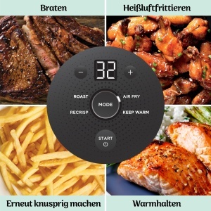 Friteuza cu aer cald Ninja CRISPi 3,8 l, 1700 W, culoare Sage - Img 9