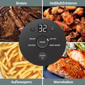Friteuza cu aer cald Ninja CRISPi FN201EUGN8, 3.8 L, 1700 W, Salbeigrun - Img 9