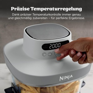 Friteuza cu aer cald Ninja CRISPi PRO XL, 5.7L, 2050W, alba - Img 6
