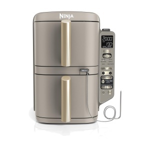 Friteuza cu aer cald Ninja Double Stack XL, 9,5 l, 6 functii, Steingold
