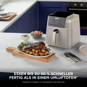 Friteuza cu aer cald Ninja MAX PRO, 6,2 L, culoare Stone Gold - Img 8