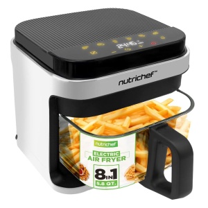 Friteuza cu aer cald NutriChef 5,5L 1200W alba