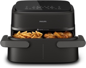 Friteuza cu aer cald Philips Airfryer 1000 Series NA15400, 7.1L, 10 functii