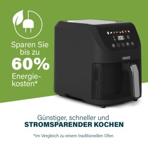 Friteuza cu aer cald Princess SlimFry 8L, 2000W, Digitala, Design Slim - Img 5