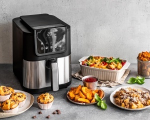 Friteuza cu aer cald Rommelsbacher FRH 1500 5L Tehnologie Hot Air Convection - Img 3