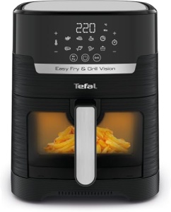 Friteuza cu aer cald si grill Tefal Easy Fry Grill Vision EY5068, 4.2L, 8 programe, Extra-Crisp, Touchscreen - Img 2