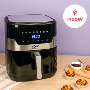 Friteuza cu aer cald Solac Leviter Gourmet G80 8L Ecran digital 8 programe presetate - Img 2