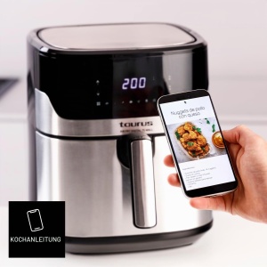 Friteuza cu aer cald Taurus Air Fry Digital 7S, 1600W, 6,5L, 8 programe - Img 8