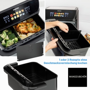 Friteuza cu aer cald Taurus Air Fry Grill 10L, 2800W, 10 programe - Img 5