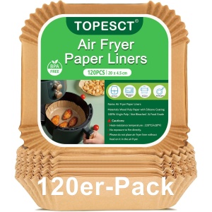Friteuza cu aer cald TopEsct, 20x20 cm, 120 buc, compatibila cu Cosori si Philips - Img 8
