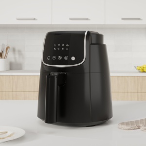 Friteuza cu aer Midea Air Fryer 4L XL cu ecran tactil LED, [35-200degC|8 functii de gatit|Sigur pentru masina de spalat vase|41 Retete]Coacere, gratar, dezghetare, agitare Alarma Tehnologia HeatXpress cu 90% mai putin ulei - Img 2