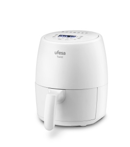 Friteuza cu aer Ufesa Twist Deep Fryer, 2L, Airfryer cu 6 programe, 1200w, ceas de timp, temperatura 80oC pana la 200oC, fara BPA, acoperire antiaderenta, Cool Touch, alb, exclusiv - Img 3