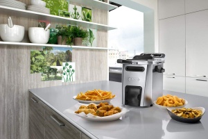 Friteuza cu ulei DeLonghi PremiumFry F44532.CZ, 1.5 kg, 3200 W, inox - Img 2