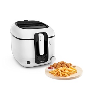 Friteuza electrica Tefal Super Uno, 2.2L, albaneagra, cu timer si filtru de miros