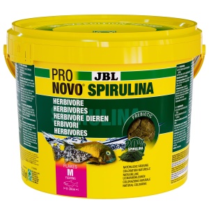 Fulgi de hrana JBL PRONOVO SPIRULINA, 5500 ml, pentru pesti de 8-20 cm