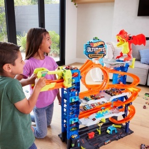 Garaj Hot Wheels Ultimativ HKX48 cu 4 Niveluri, 2 Masini, pentru Copii de la 5 Ani - Img 2
