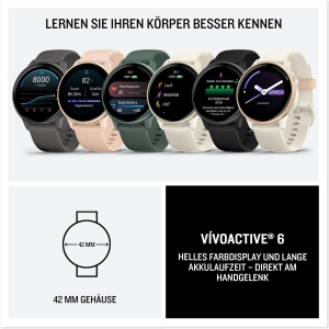 Garmin Vivoactive 6 42mm Smartwatch Fitness AMOLED Display 11 Zile Autonomie - Img 7