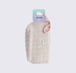Geanta cosmetica Demeliss Beauty beige 26x7x13.5 cm - Img 2