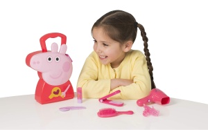 Geanta de ingrijire par Peppa Wutz, cu uscator de par, placi de indreptat, pentru copii - Img 6
