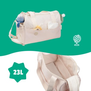 Geanta multifunctionala Badabulle Pocketstyle 23L crem accesorii incluse - Img 4