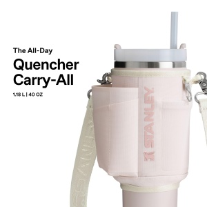 Geanta pentru bauturi Stanley 1913 All-Day Quencher 1.18L, roz quartz, reciclat - Img 3