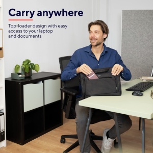 Geanta pentru laptop Trust Sydney, reciclata, 14 inch, neagra - Img 2
