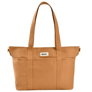 Geanta pentru scutece Beaba Madrid 22L, Unisex, Ocker, 11 compartimente