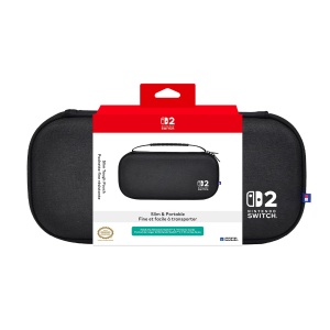 Geanta Protectie Hori Slim Tough pentru Nintendo Switch 2, Neagra, Capacitate 10 Jocuri