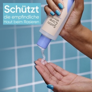 Gel de curatare si ras Satin Care Intimate, 190ml, cu Aloe Vera si Shea Butter - Img 2