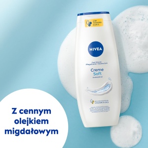 Gel de dus NIVEA Creme Soft 500 ml cu ulei de migdale, spuma catifelata - Img 2