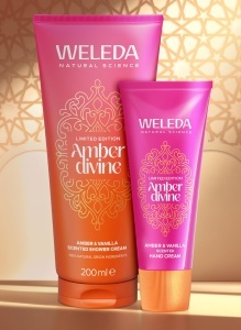 Gel de dus WELEDA Bio Amber Divine 200 ml vegan cu parfum de vanilie - Img 6