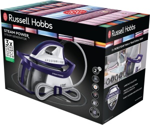 Generator de abur cu abur Russell Hobbs 2600 W presiune de abur de 45 bari rezervor de apa detasabil de 13 L Fier de calcat 24440-56 - Img 2