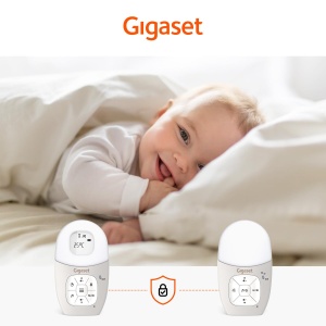 Gigaset Baby 100 Audio - Monitor audio pentru bebelusi cu tehnologie DECT - Comunicare bidirectionala securizata - Raza de actiune de 300 m - Cronometru de hranire - Senzor de temperatura - Lumina de noapte - Afisaj de sunet pe 3 niveluri, gri cald - Img 9