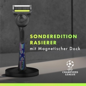 Gillette Labs Special Edition UEFA Champions League aparat de ras pentru barbati cu 8 rezerve si suport magnetic - Img 4
