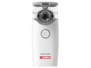 Gima Aerosol Silent Dispozitiv portabil cu aerosoli cu nebulizator compact, la indemana si usor pentru tratarea bolilor respiratorii la adulti si copii cu baterii si cablu USB - Img 2