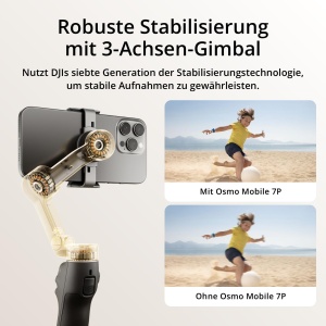 Gimbal pentru smartphone DJI Osmo Mobile 7P, stabilizare 3 axe, modul multifunctional - Img 3