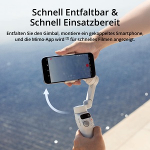 Gimbal stabilizator DJI Osmo Mobile 7, ultraleicht, 3 axe, cu stativ integrat - Img 4