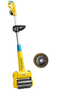 Gloria MultiBrush li-on - Perie multifunctionala fara fir / indepartarea buruienilor, poate fi folosita ca curatator de piatra, lemn, mortar, masina de tuns iarba, scarificator, aerator de gazon, set de 2 atasamente, fara baterie