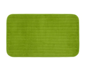 Gozze - Covor de baie moale antiderapant, 100% poliester, 60 x 100 cm - Verde inchis