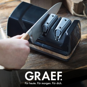 GRAEF. Ascutitor de cutite CX110 unghi de ascutire de 15deg, negru - Img 2