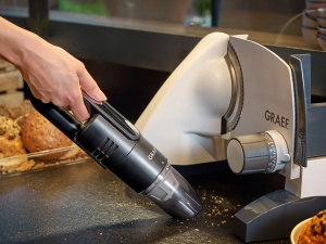 GRAEF. Aspirator cu firimituri fara fir KC502EU, sistem de filtrare detasabil de 2 ori HEPA F6 x filtru din nailon, baterie Li-Ion de 7,4 V, 2000 mAh, fara sac, negru - Img 2