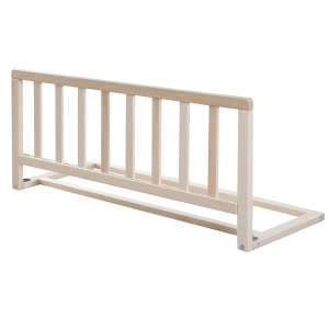 Gratar de siguranta pentru pat Roba, 90 cm, din lemn masiv, inaltime 38 cm, culori naturale