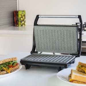 Gratar electric Cecotec Rockn Grill, 700 W, suprafata 23 x 14,5 cm, antiaderent - Img 3