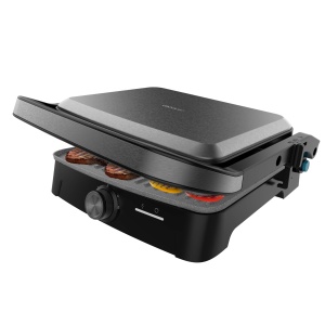 Gratar electric Cecotec RocknGrill 2000, 2000W, deschidere 180, antiaderent