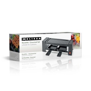 Gratar electric Raclette Melissa, 400W, compact, antiaderent, negru - Img 7