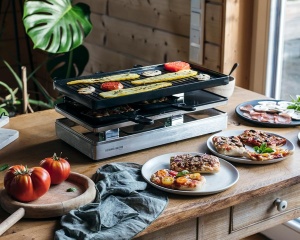 Gratar electric Raclette ROMMELSBACHER RCP 1800, 8 persoane, 2 m cablu - Img 5