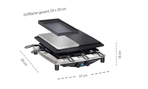 Gratar electric Steba RC 4 Plus Deluxe 1500W InoxNegru Raclette si piatra naturala - Img 12